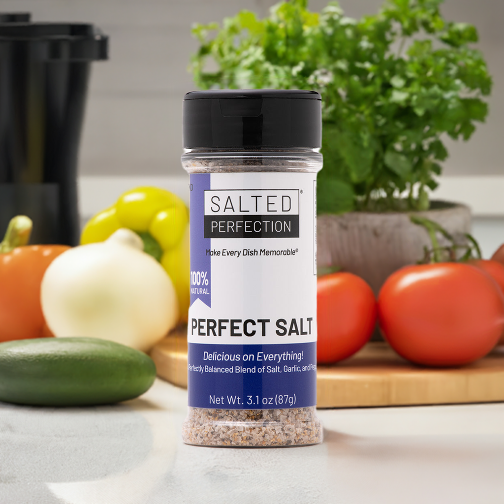 Perfect Salt – All-Purpose Seasoning Blend with Sea Salt, Garlic, Pepper, and Balanced Flavor