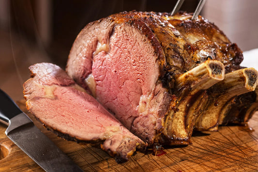 Perfect smoked prime rib
