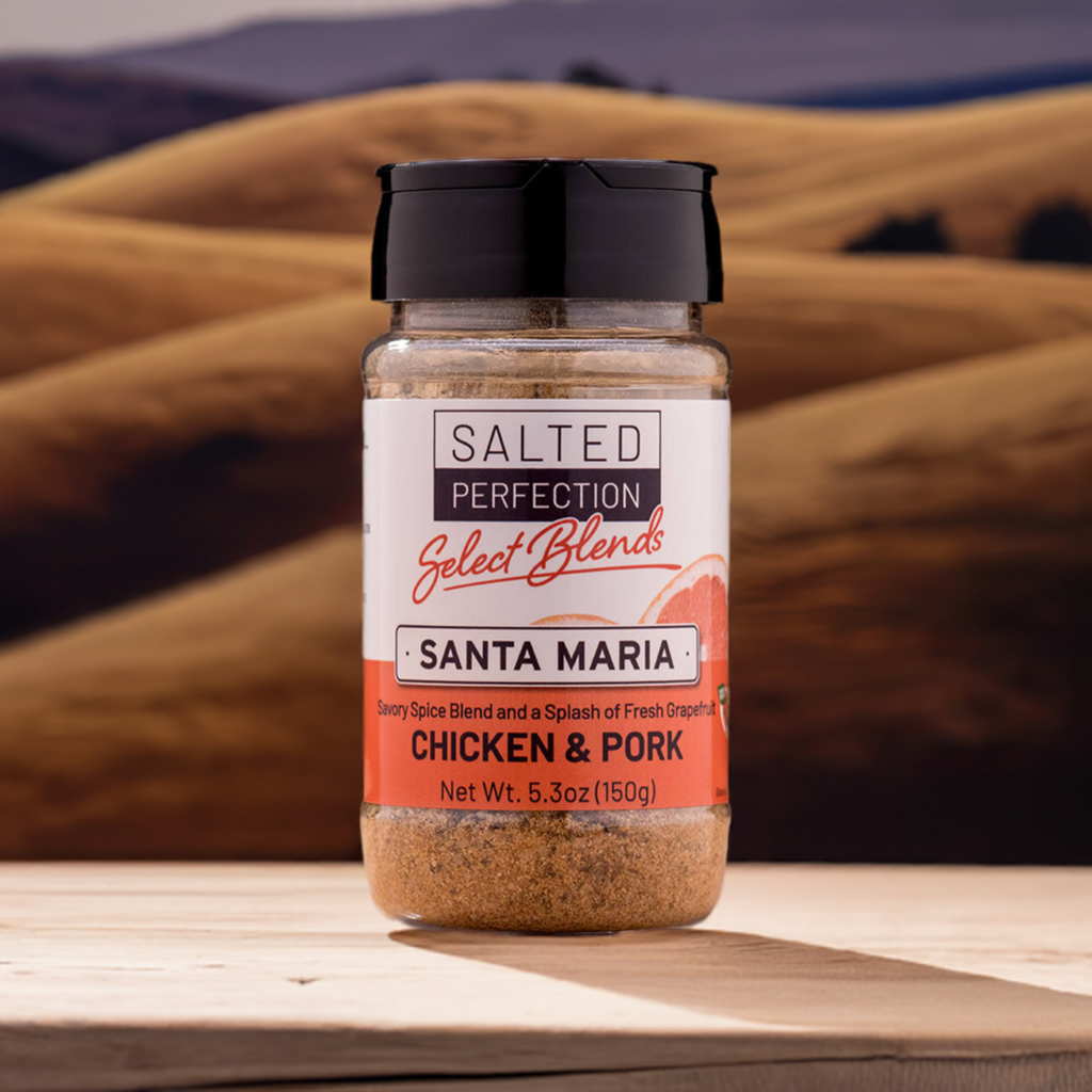 Photograph of Santa Maria Select Blend seasoning in the rolling hills of California
