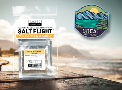 Salt Flights are great for on-the-go dining!